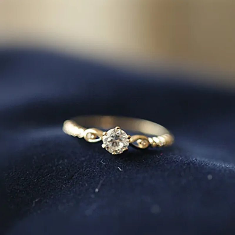 Newest Design Women 18k gold plated  and 925 Sterling Silver White Sapphire Diamond Thin Ring Wedding Engagement Party Rings Jewelry