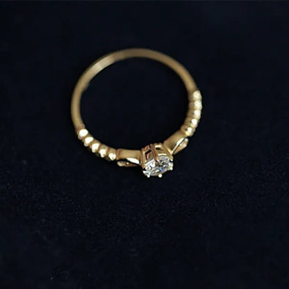 Newest Design Women 18k gold plated  and 925 Sterling Silver White Sapphire Diamond Thin Ring Wedding Engagement Party Rings Jewelry