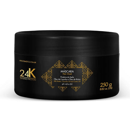 NG De France Vegan Hair Straightening without Formaldehyde Fast Liss Reducer 1000Ml/33.8 Fl.Oz. +  Tanino Protein 24K Vegan Moisturizing Mask 250G/8.82Oz.