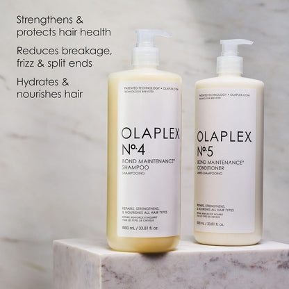 No. 5 Bond Maintenance Conditioner, Repairs, Strengthens, & Nourishes All Hair Types, Leaving Hair Feeling Soft & Adds Shine, 33.8 Fl Oz