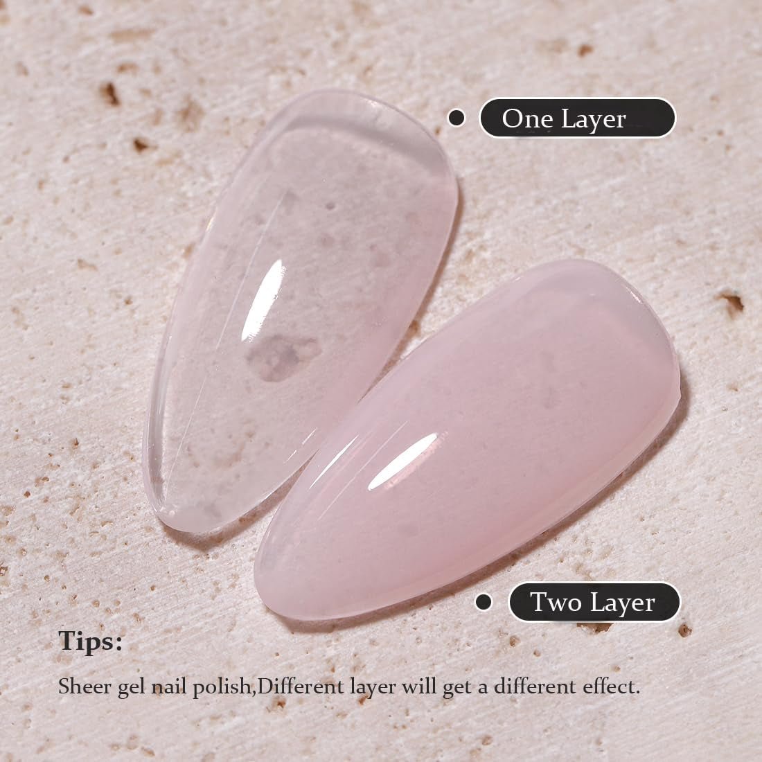 Nude Gel Nail Polish LED UV Jelly Milky Transparent Sheer Natural Color Gel Polish French Manicure Nail Art (Soft Clear Pink) 13 - WORLD TIME VISITS