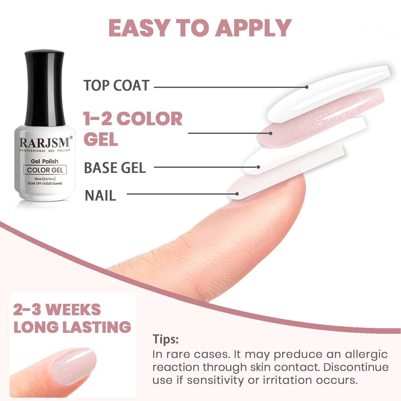 Nude Gel Polish Sheer Pink Silver Glitter Jelly Shimmery Nail Gel Polish Iridescent Sparkly Light Pink Soak off Translucent Natural Skin Tone Color 15Ml UV LED Cured French Manicure Homa Salon