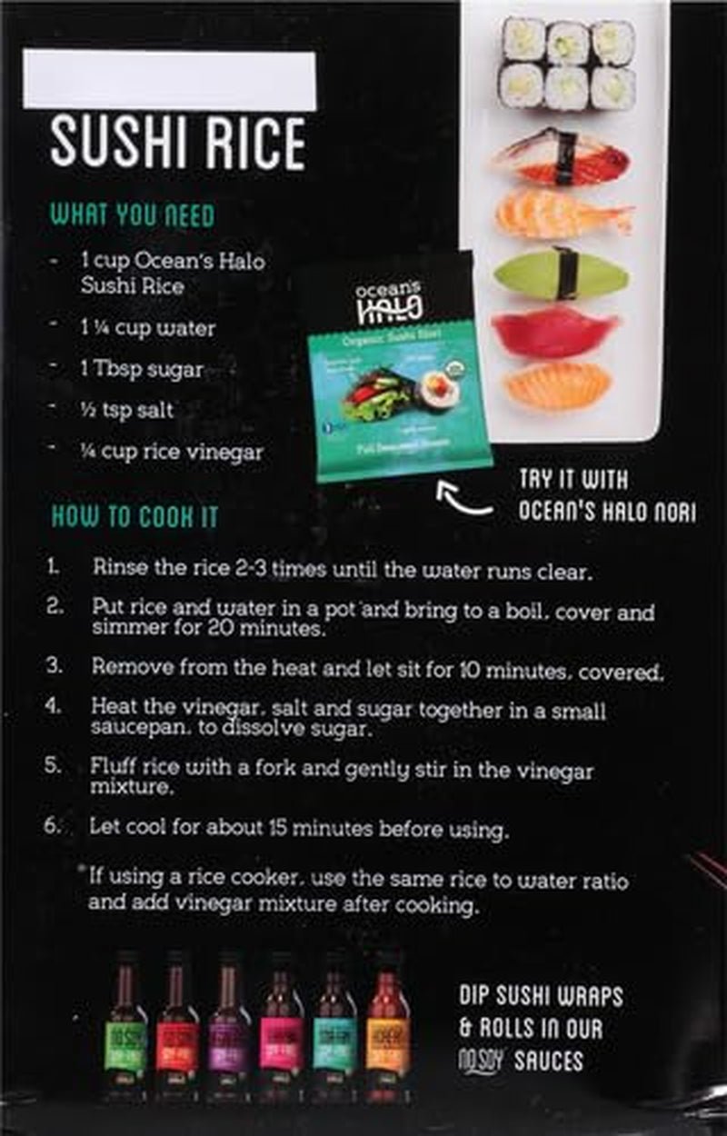 OCEANS HALO Organic Short Grain Sticky Rice, 32 OZ