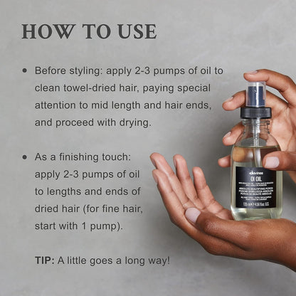 OI Oil | Weightless Hair Oil Perfect for Dry Hair, Coarse & Curly Hair Types | Conrol Frizz | Soft, Shiny Hair