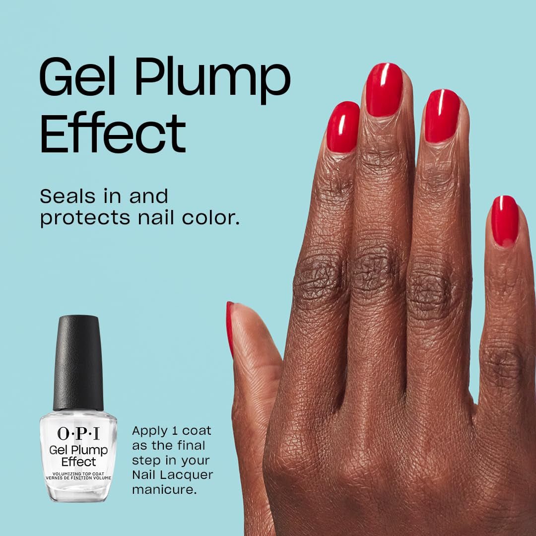 OPI Nail Lacquer Top Coat | Clear Nail Polish Top Coats | Chip Resistant, Fast Drying, High Shine, Protects Nails - WORLD TIME VISITS