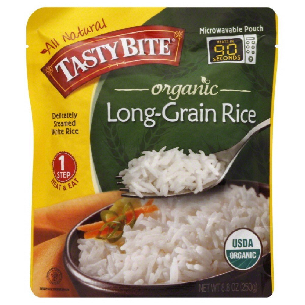Organic Long Grain Rice,8.8 Ounce, Pack of 6, Ready to Eat, Microwavable, Vegan, Gluten - Free - WORLD TIME VISITS