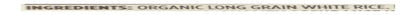 , Organic Long Grain White Rice, 32 Ounce