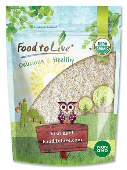 Organic Long Grain White Rice, 5 Pounds – Non - Gmo, Vegan, Kosher. Easy to Cook. Stays Separate and Fluffy. Low in Fat. Contains Iron. Perfect for Stuffing, Pilafs, Salads. - WORLD TIME VISITS