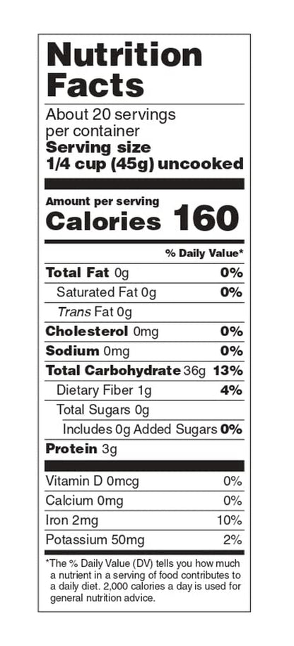 '- Organic Long Grain White Rice - Grown in USA - Sustainably Grown - Women Owned - Farm to Table - 2Lb