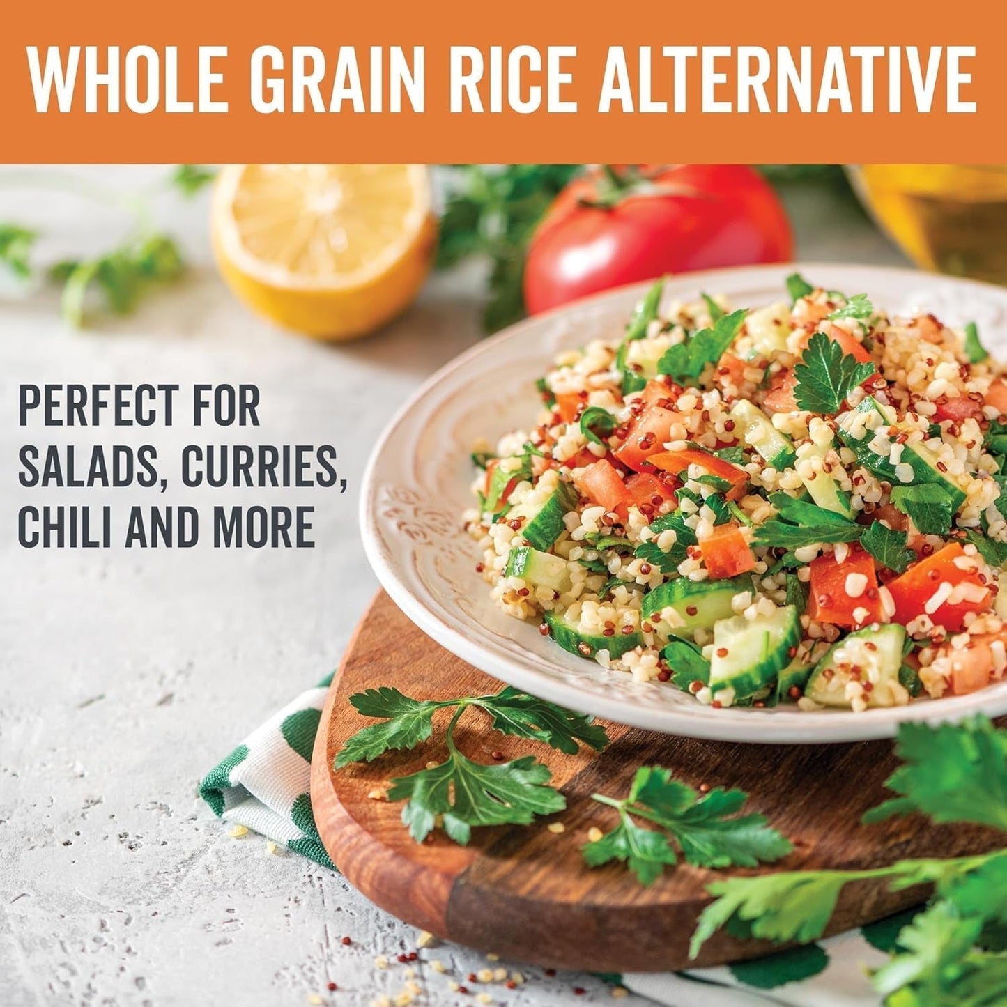 Organic Quinoa, 4 Lb - Plant Based Protein, Fiber and Iron - Pre-Washed Whole Grain Rice and Pasta Substitute for Quinoa Salad - USDA Organic, Gluten Free, Vegan, Non-Gmo and Kosher