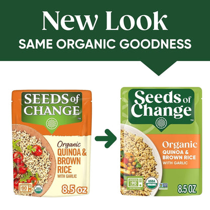 Organic Quinoa & Brown Rice 8.5 Ounce (Pack of 12) - WORLD TIME VISITS