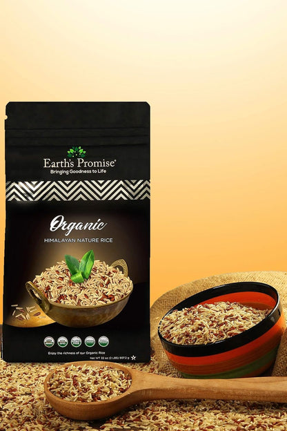 '- Organic Red Rice & Brown Rice 32 Oz (1-Pack) - Organic, Non-Gmo, Low-Glycemic Index, Gluten Free, Allergen Free, Healthy Diet, Sustainably Sourced, Non-Sticky Rice