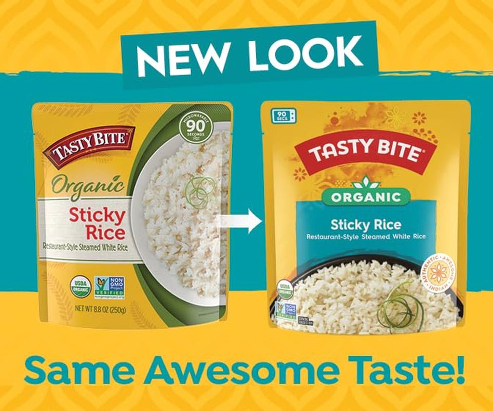 Organic Sticky Rice, 8.8 Ounce, (Pack of 6), Ready to Eat, Microwavable, Vegan, Gluten - Free - WORLD TIME VISITS