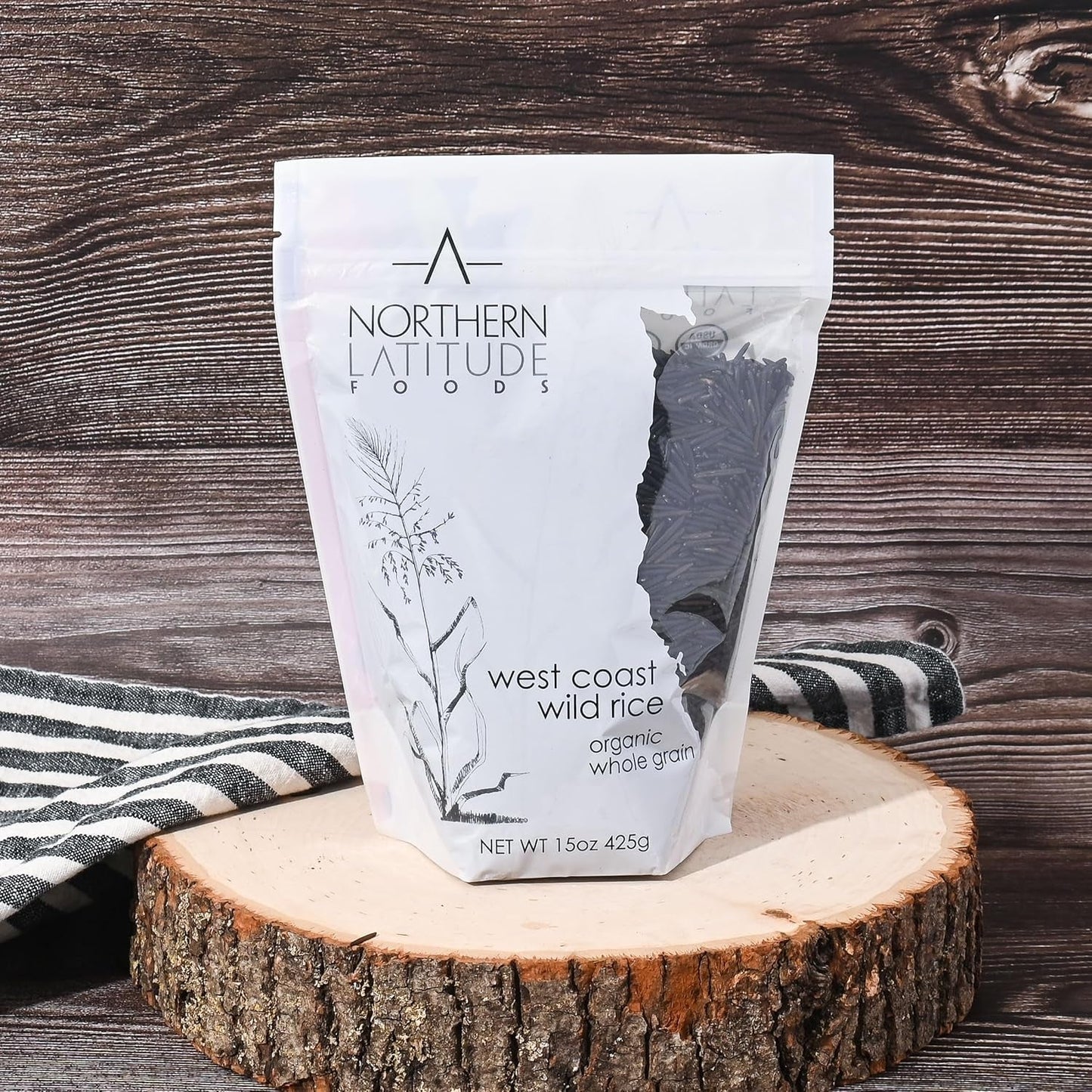 Organic Wild Rice - 15Oz | NON-GMO | Lake Harvested | Sustainable | Naturally Gluten Free
