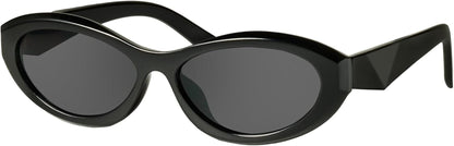 Oval Cat Eye Sunglasses for Women Retro Y2K Style MS52372 - WORLD TIME VISITS