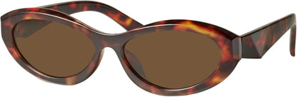 Oval Cat Eye Sunglasses for Women Retro Y2K Style MS52372 - WORLD TIME VISITS