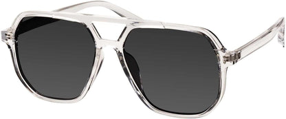 Oversized Aviator Sunglasses for Women and Men with Polarized Lens MS52243 - WORLD TIME VISITS