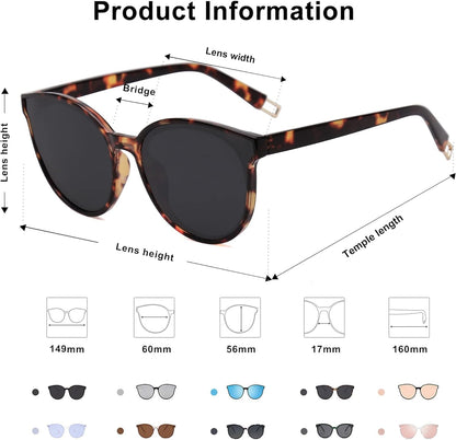 Oversized round Sunglasses for Women and Men