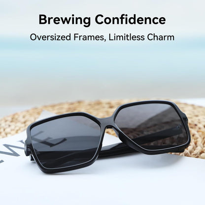 Oversized Square Sunglasses for Women Big Large Wide Fashion Shades for Men UV Protection Unisex