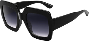 Oversized Square Sunglasses Womens Retro Shades Luxury Big Sun Glasses UV400 Protection S0178