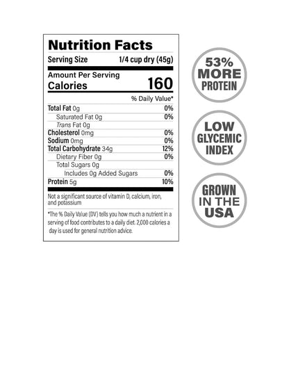 Parish White Rice – High-Protein Rice with Low Glycemic Index – Locally Grown Long-Grain White Rice – Made in the USA – Rich Nutrient Content – Ideal for Curry, Desserts, Stir-Fry – 2Lb Bag