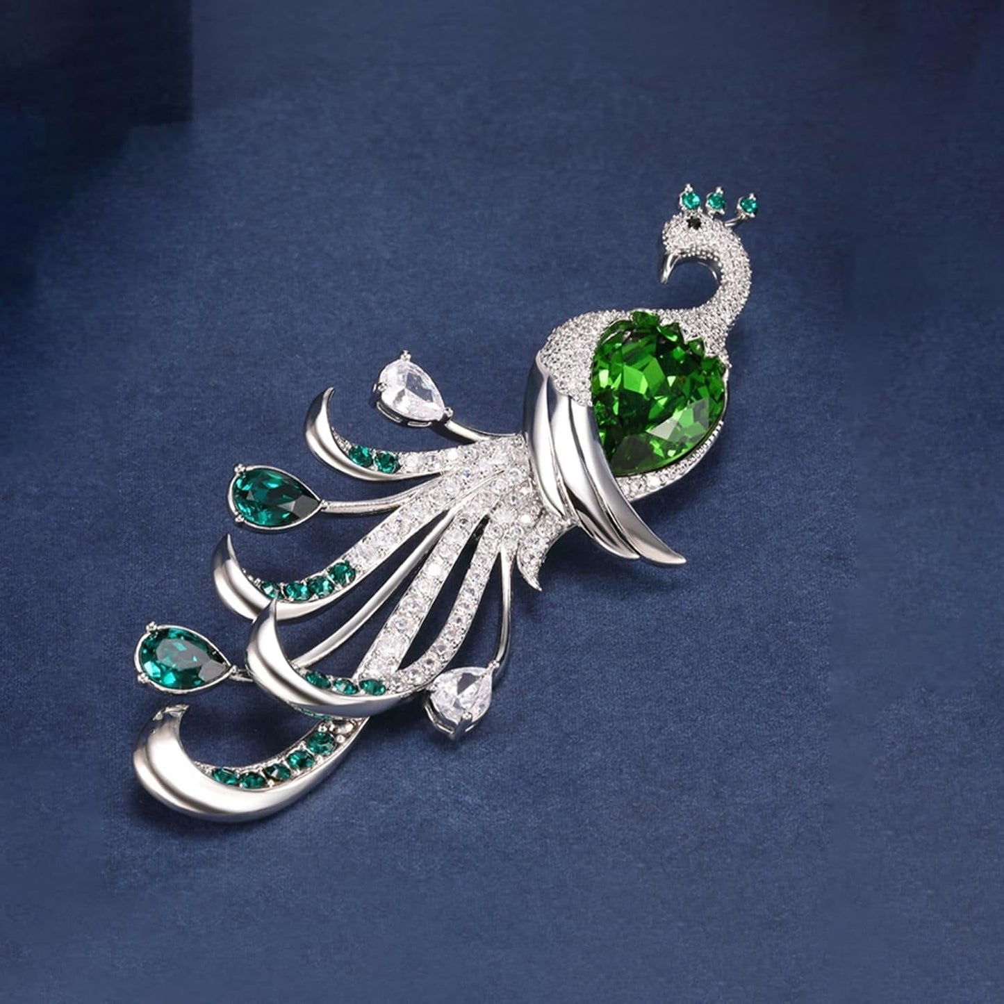 Peacock Brooches for Women Crystal Pins - Sparkling Rhinestone Brooch Jewelry Ladies Wedding Bouquet Brooches Pin for Anniversary, Birthday, Christmas