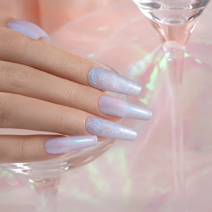 Pearl Gel Nail Polish, Glitter Drawing Gel Polish Shimmer Mermaid Nail Gel Soak off UV Gel for Salon Home DIY Manicure Use - WORLD TIME VISITS