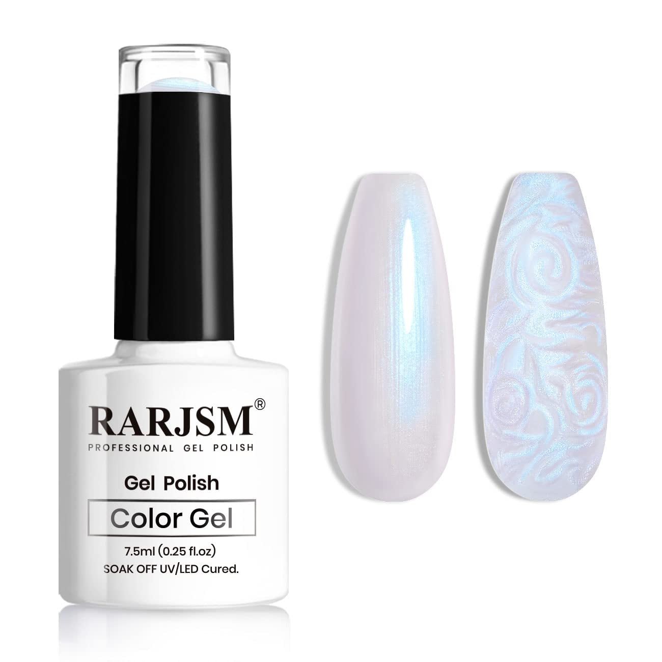 Pearl Gel Nail Polish, Glitter Drawing Gel Polish Shimmer Mermaid Nail Gel Soak off UV Gel for Salon Home DIY Manicure Use - WORLD TIME VISITS