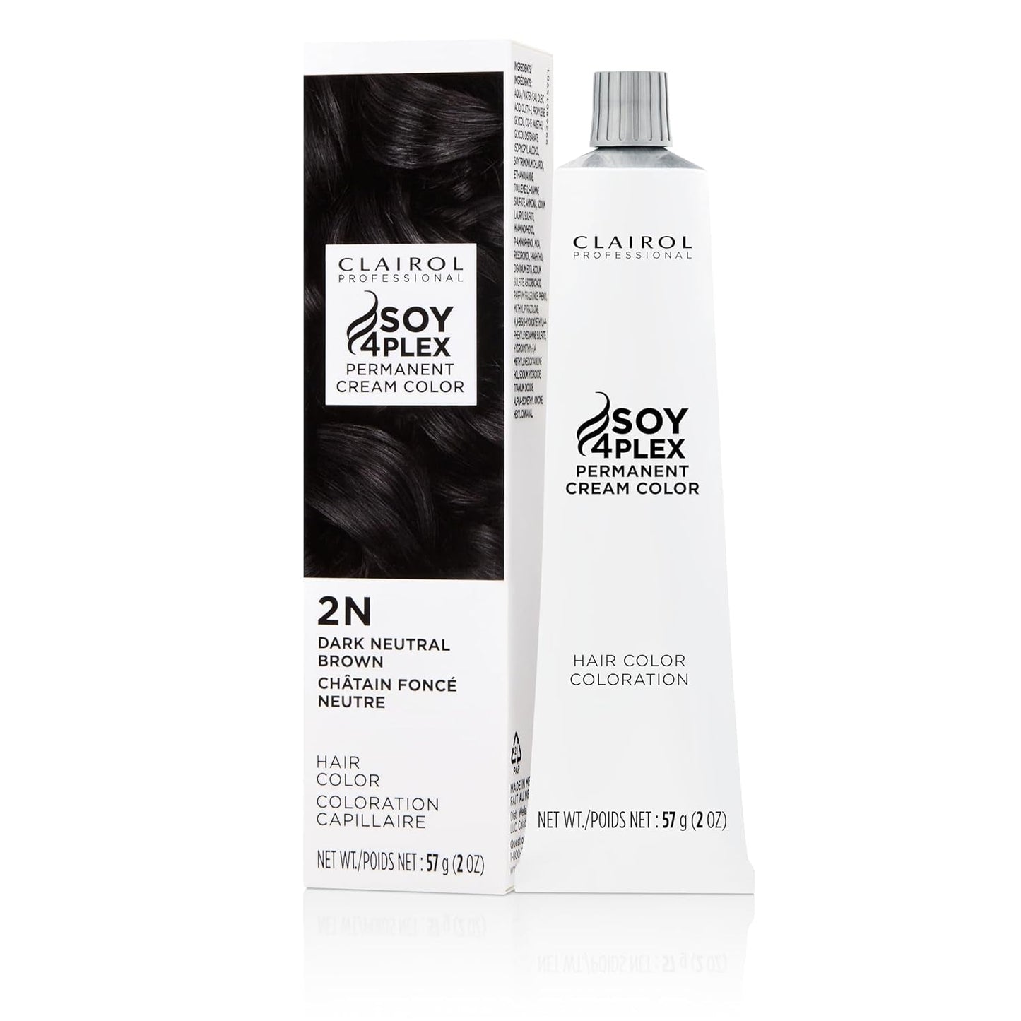 Permanent Crème Hair Color, Dark Hair Dye for Fade Resistant Gray Coverage, 2 Oz | Packaging May Vary - WORLD TIME VISITS