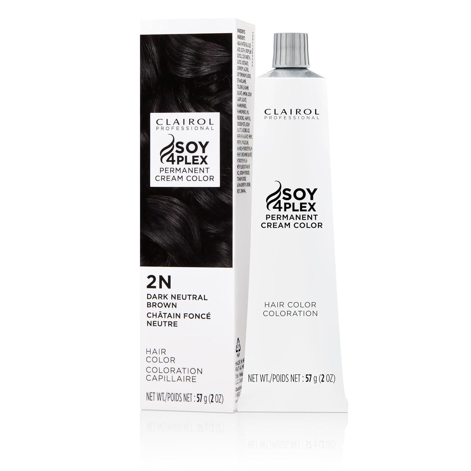 Permanent Crème Hair Color, Dark Hair Dye for Fade Resistant Gray Coverage, 2 Oz | Packaging May Vary - WORLD TIME VISITS