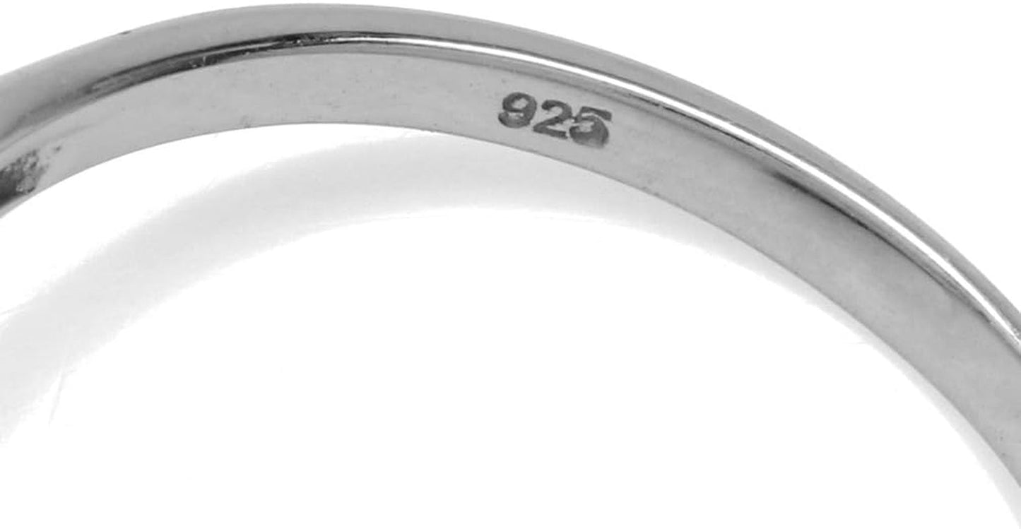 Petite Created Red Coral Inlay 925 Sterling Silver Filigree Swirl and Spiral Style Ring Size 5