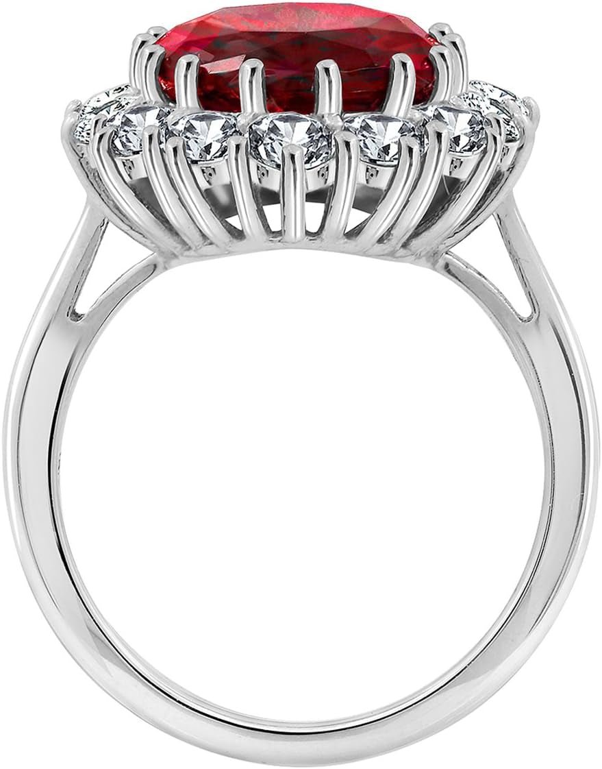 Platinum - Plated Sterling Silver Celebrity Kate Ring Made with Infinite Elements Zirconia Accents, (Previously Amazon Collection) - WORLD TIME VISITS