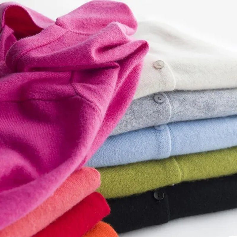 Plus Size S - XXL Spring Fashion Wool Pure Cashmere Sweater Cardigan Pullovers Pull Long Sleeve Women Sweaters Cardigans Outwear Coat - WORLD TIME VISITS