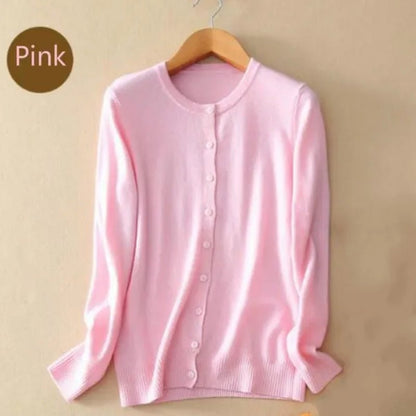 Plus Size S-XXL Spring Fashion Wool Pure Cashmere Sweater Cardigan Pullovers Pull Long Sleeve Women Sweaters Cardigans Outwear Coat