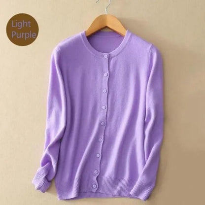 Plus Size S-XXL Spring Fashion Wool Pure Cashmere Sweater Cardigan Pullovers Pull Long Sleeve Women Sweaters Cardigans Outwear Coat