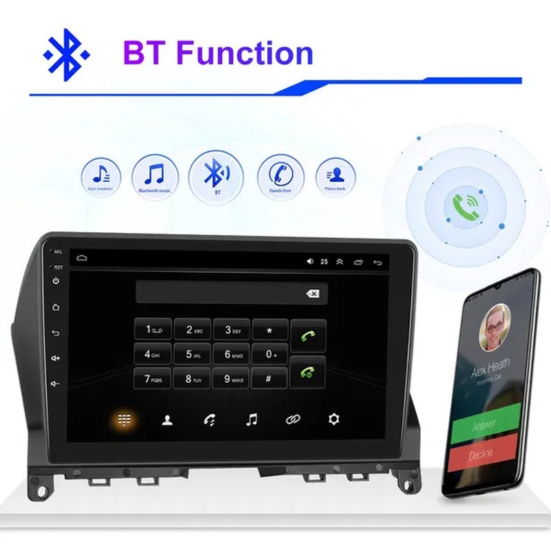 PODOFO【2+32G】HD 9'' Android 10.1 Car Radio Stereo with GPS Navigation Wifi Bluetooth FM/RDS for Mercedes-Benz W204 2006-2011 with 12LED Camera/ DVR (Optional)