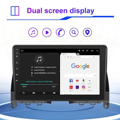 PODOFO【2+32G】HD 9'' Android 10.1 Car Radio Stereo with GPS Navigation Wifi Bluetooth FM/RDS for Mercedes - Benz W204 2006 - 2011 with 12LED Camera/ DVR (Optional) - WORLD TIME VISITS