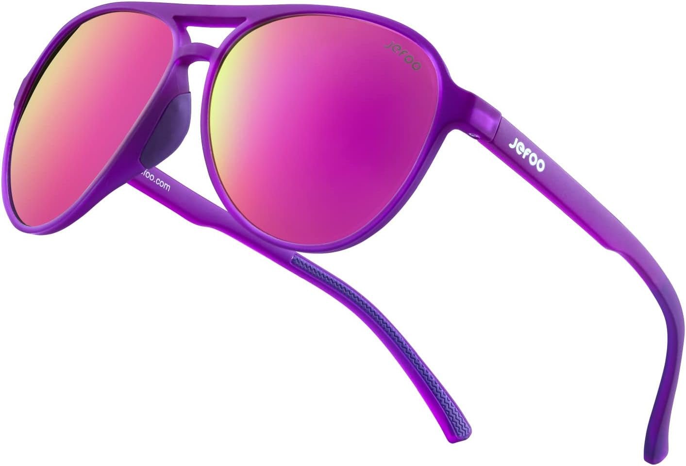 Polarized Aviator Sunglasses for Women Men Retro Trendy Sports Sunglasses for Outdoor UV400 Protection - WORLD TIME VISITS