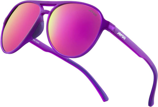 Polarized Aviator Sunglasses for Women Men Retro Trendy Sports Sunglasses for Outdoor UV400 Protection - WORLD TIME VISITS