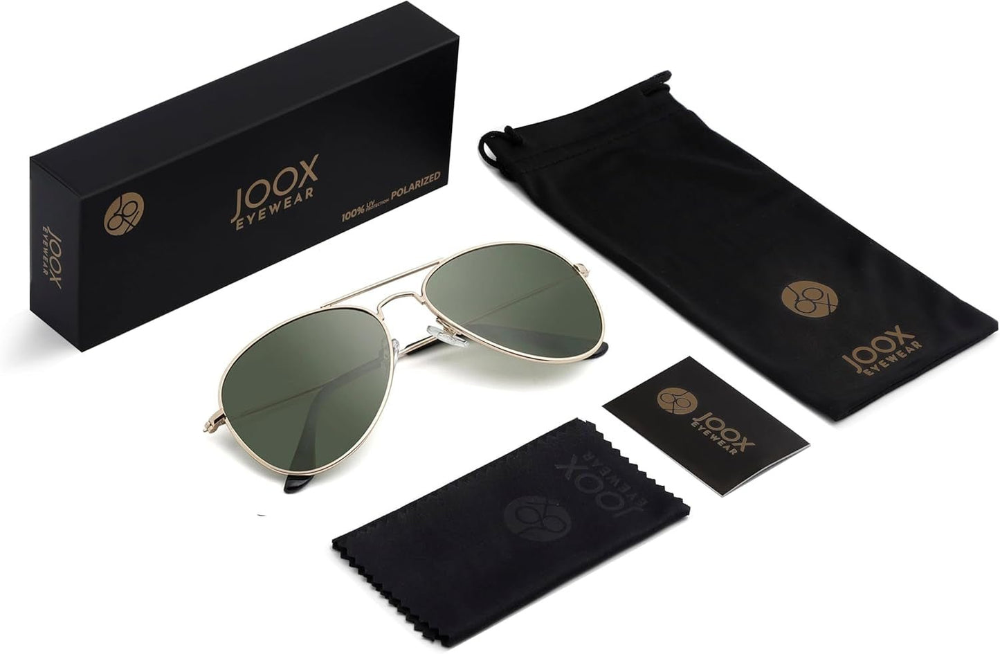 Polarized Aviator Sunglasses for Women Men, UV400 Protection Lens and Lightweight Metal Pilot Frame