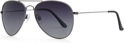 Polarized Aviator Sunglasses for Women Men, UV400 Protection Lens and Lightweight Metal Pilot Frame - WORLD TIME VISITS