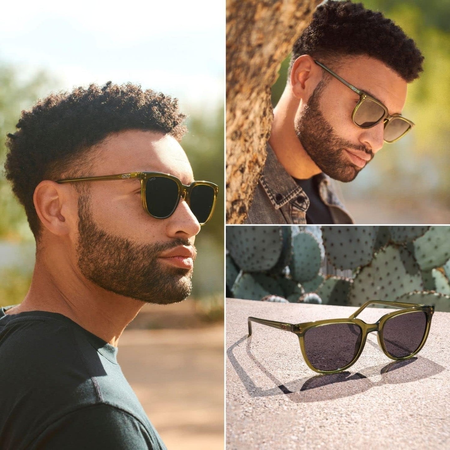 Polarized Classic Retro Flat Square Unisex Sunglasses - WORLD TIME VISITS