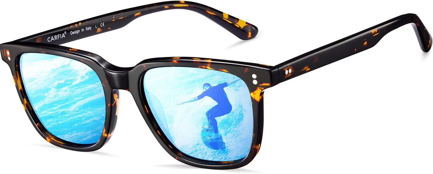 Polarized Men'S Sunglasses UV400 Protection for Driving Fishing Hiking Golf Outdoor Sport Glasses - WORLD TIME VISITS