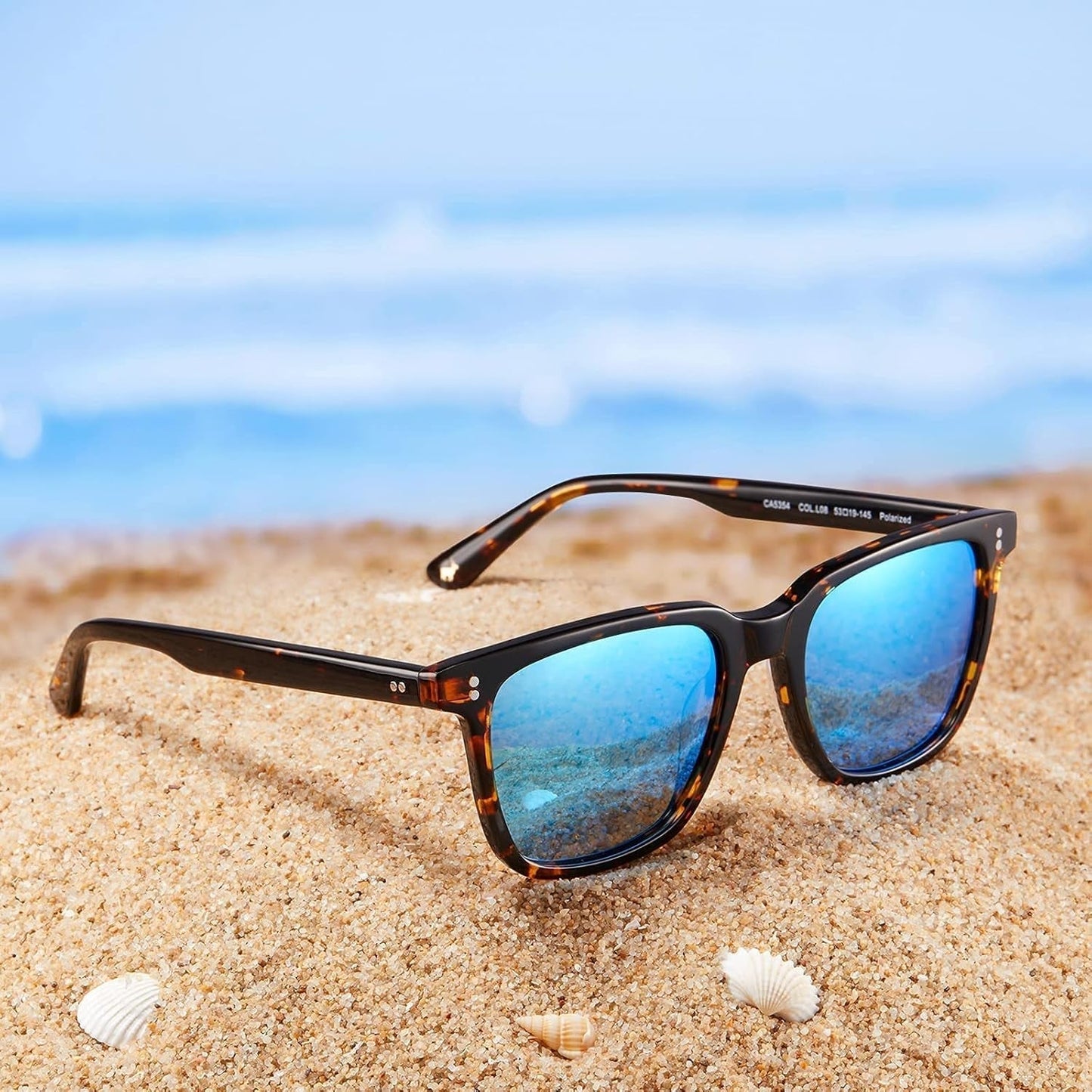 Polarized Men'S Sunglasses UV400 Protection for Driving Fishing Hiking Golf Outdoor Sport Glasses