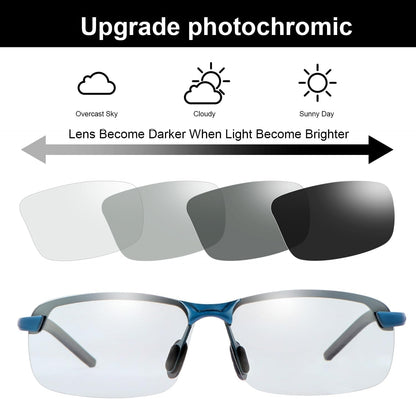 Polarized Photochromic Driving Z87 Sunglasses for Men Women Day and Night Safety Glasses
