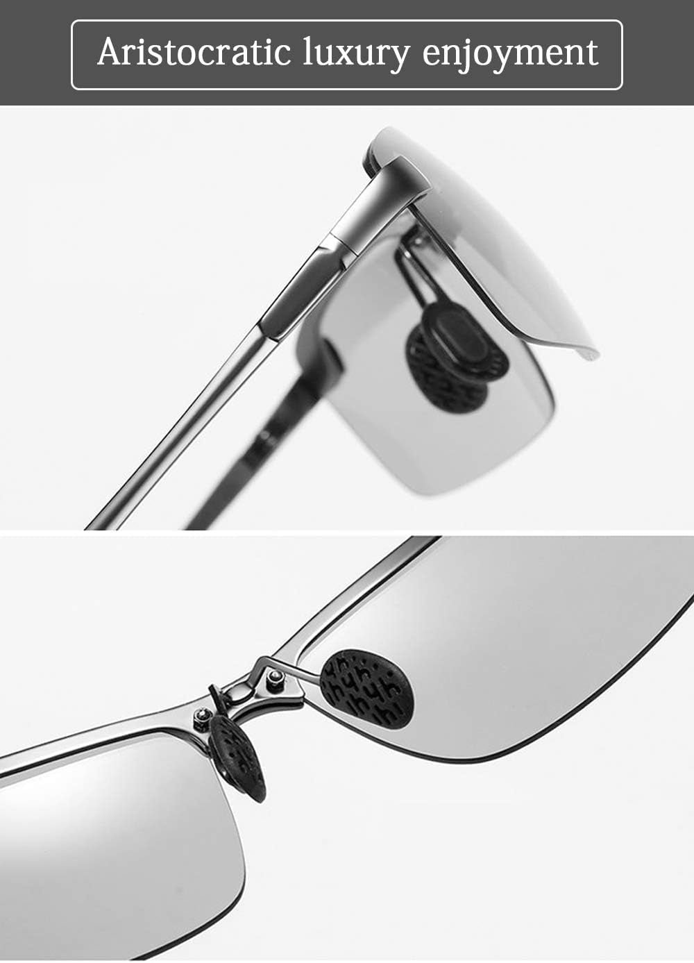 Polarized Photochromic Driving Z87 Sunglasses for Men Women Day and Night Safety Glasses - WORLD TIME VISITS