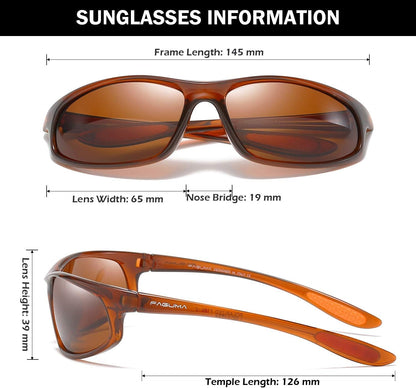 Polarized Sports Sunglasses for Men Cycling Driving Fishing UV400 Protection