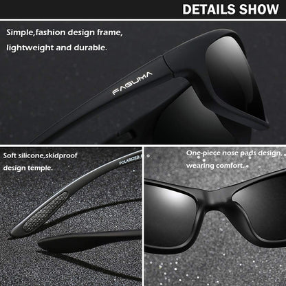 Polarized Sports Sunglasses for Men Cycling Driving Fishing UV400 Protection