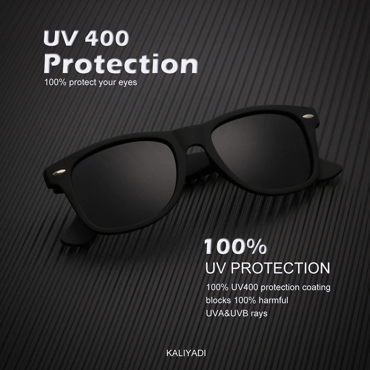 Polarized Sunglasses for Men and Women Matte Finish Sun Glasses Color Mirror Lens UV Blocking (3 Pack) - WORLD TIME VISITS