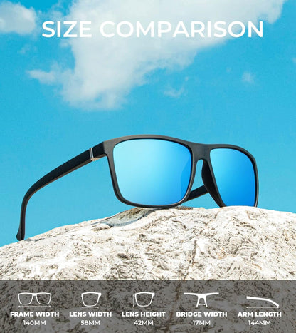 Polarized Sunglasses for Men and Women, Mens Sun Glasses with UV Protection for Driving Fishing Golf (3 Packs)